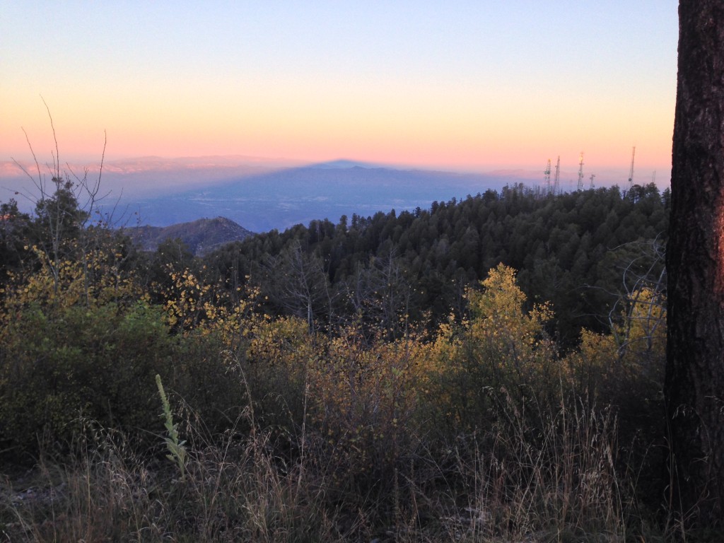 Mt. Lemmon casts a shadow over the San Pedro Valley